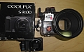 Nikon Coolpix S9100 + obudowa podwodna Ikelite (używane)